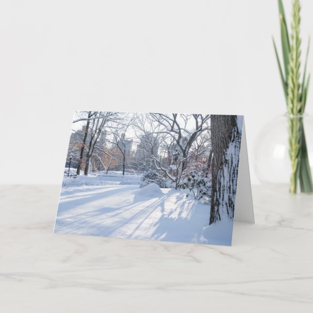 Tarjeta Sombras de la nieve (Anverso)