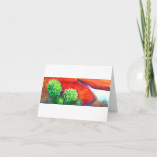 Tarjeta Sombras de los Succulents del desierto