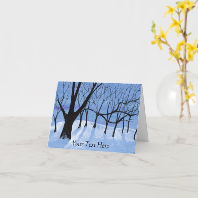 Tarjeta Sombras lunares (flor amarilla)