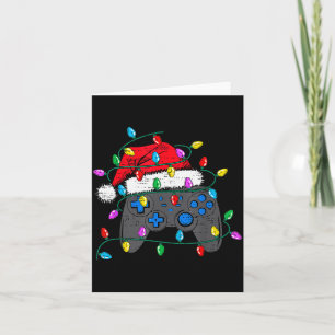 Tarjeta Sombrero de controlador de videojuego de Navidad S