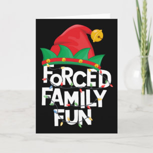 Tarjeta Sombrero de duende de Navidad para diversión famil