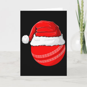 Tarjeta Sombrero de Santa Navidad Cricket