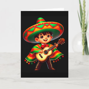 Tarjeta Sombrero divertido de Mariachi Cinco De Mayo Chico