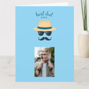 Tarjeta Sombrero Fedora Mejor Papá del Mundo Foto del Día