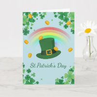 Sombrero minimalista de trébol irlandés