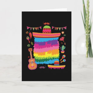 Tarjeta Sombrero Pinata Costume Birthday