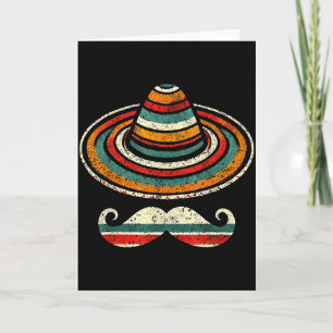 Tarjeta Sombrero Serape Cinco De Mayo Bigote Fiesta Hombre