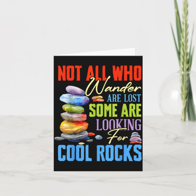 Tarjeta Some Are Looking For Cool Rocks - Geologist Geode  (Anverso)