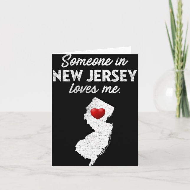 Tarjeta Someone In New Jersey Loves Me - New Jersey Nj  (Anverso)