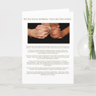 Tarjeta Somos asistentes sociales