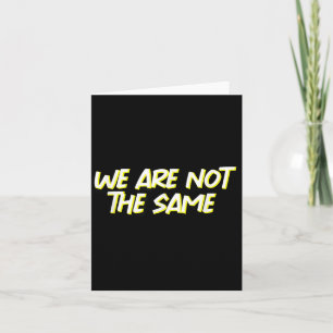 Tarjeta ¿Somos Diferentes No Mismo Impulso Motivación Pode