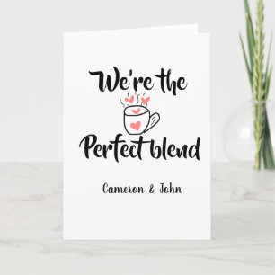 Tarjeta Somos el nombre del día de San Valentín del amor p