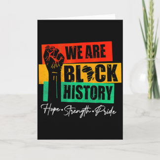 Tarjeta Somos Historia Negra Esperanza Orgullo Fuerza Leva