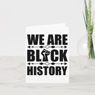 Tarjeta Somos la historia negra, los hombres afroamericano