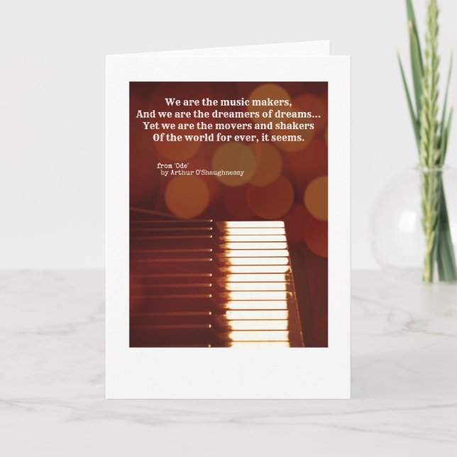 Tarjeta Somos los productores de música citando A O'Shaugh (Anverso)