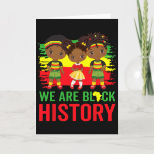 Tarjeta Somos Mes de la Historia Negra Kente Afro Africano