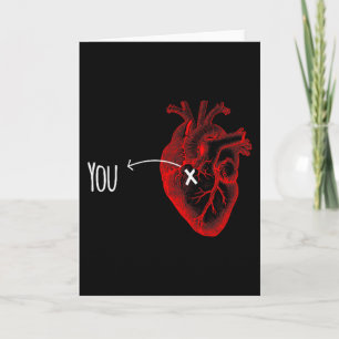 Tarjeta Son Anatómicos En Mi Corazón Pareja San Valentín 