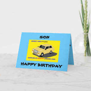 TARJETA SON BIRTHDAY FUNNY