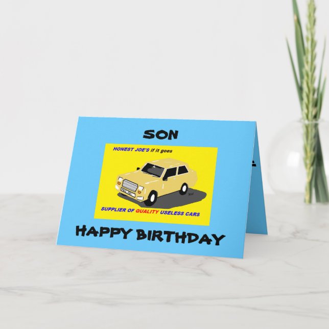 TARJETA SON BIRTHDAY FUNNY (Anverso)