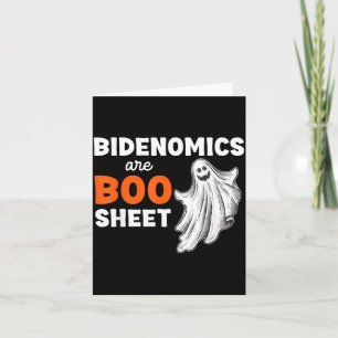 Tarjeta Son Boo Sheet Fantasma Divertido Halloween Polític