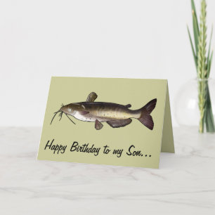 Tarjeta Son Happy Birthday: Pescado