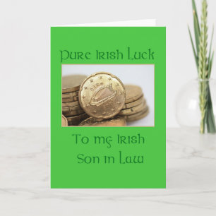 Tarjeta Son in Law Feliz Día de San Patricio