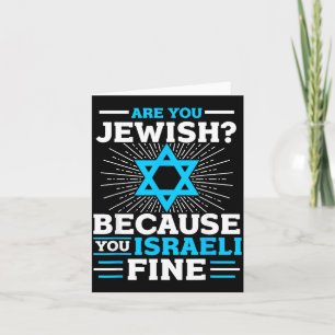 Tarjeta Son Judíos Porque Israelí Bien Divertido Judío
