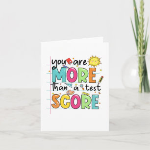 Tarjeta Son Más Que Un Día De Prueba De Prueba Del Profeso