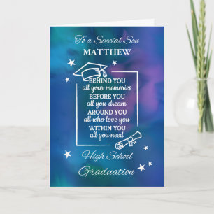 Tarjeta Son Personaliza la oferta de graduación de secunda
