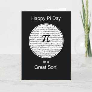 Tarjeta Son Pi Day Circle