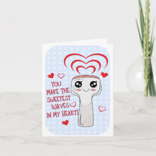 Tarjeta Sonda de Sonografía Amor Haciendo Olas