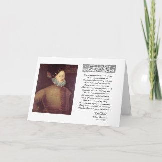 Tarjeta Soneto 29 con Edward De Vere