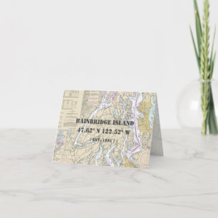 Tarjeta Sonido Puget WA Nautical Chart Boater