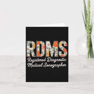 Tarjeta Sonógrafo Médico Diagnóstico Registrado Rdms Ult