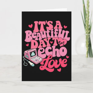 Tarjeta Sonógrafo San Valentín Es Un Hermoso Día Para Eco