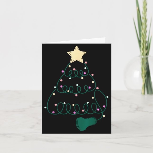 Tarjeta Sonographer Christmas Tree Ultrasound Mfm Sonograp (Anverso)