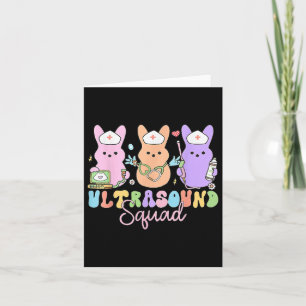 Tarjeta Sonoro de conejillos de pascua de ultrasonido retr