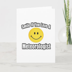 Tarjeta Sonría si amas a un meteorólogo