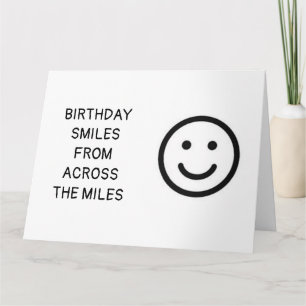 TARJETA **SONRÍAS DE CUMPLEAÑOS A TRAVÉS DE LAS MILLAS** T