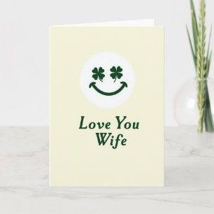 Tarjeta Sonriente de Amor a la Esposa