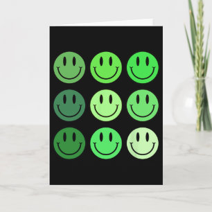 Tarjeta Sonrisa Antigua Cara Vibe Feliz Cara Sonriente St 