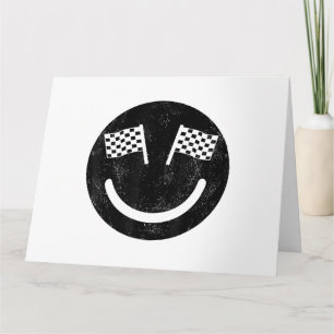 Tarjeta Sonrisa de Carreras para Fiestas de autos de carre