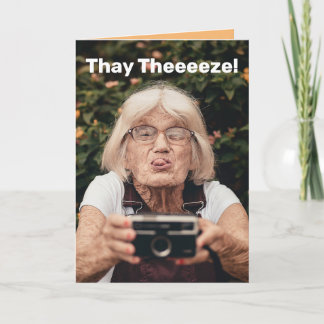 Tarjeta Sonrisa divertida mientras aún tienes Cumpleaños d