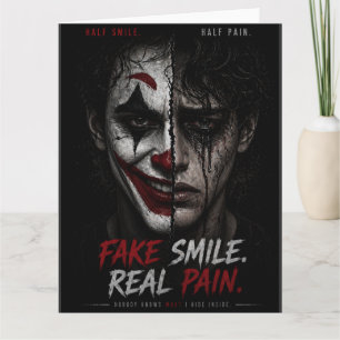 Tarjeta “Sonrisa Falsa, Dolor Real: La Verdad Detrás del H