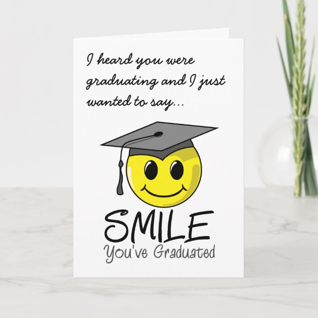 Tarjeta Sonrisa que usted ha graduado (Anverso)