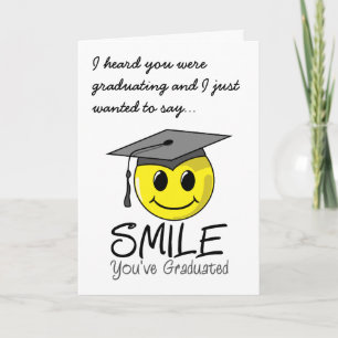 Tarjeta Sonrisa que usted ha graduado