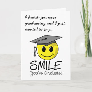 Tarjeta Sonrisa que usted ha graduado