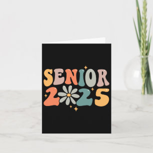 Tarjeta Sonrisa Retro Groovy Senior 25 Cl De Graduación 20