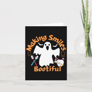 Tarjeta Sonrisas Bootious Funny Ghost Dentist Halloween De