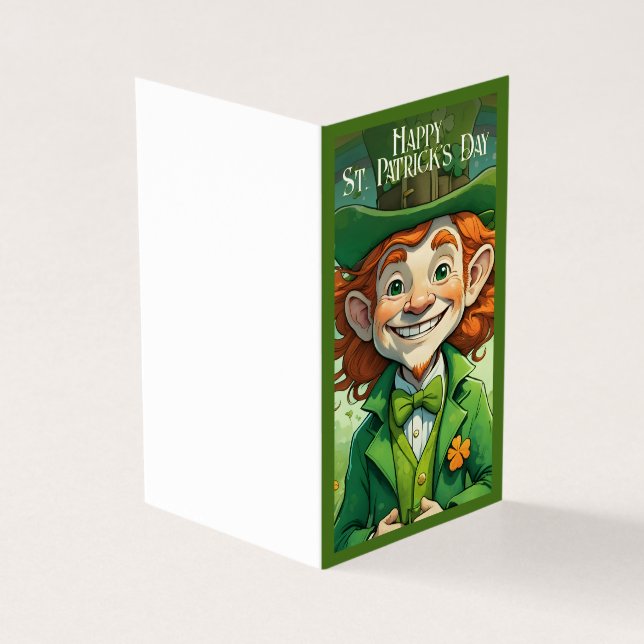 Tarjeta Sonrisas de suerte en el Día de San Patricio (Exterior)